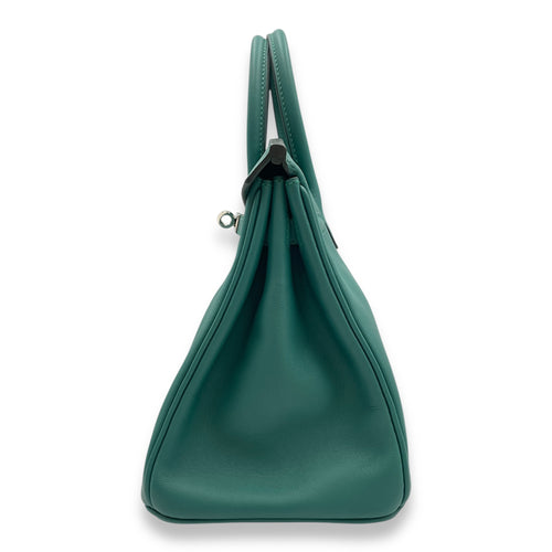Birkin 25 Malachite in Swift, Palladium hardware