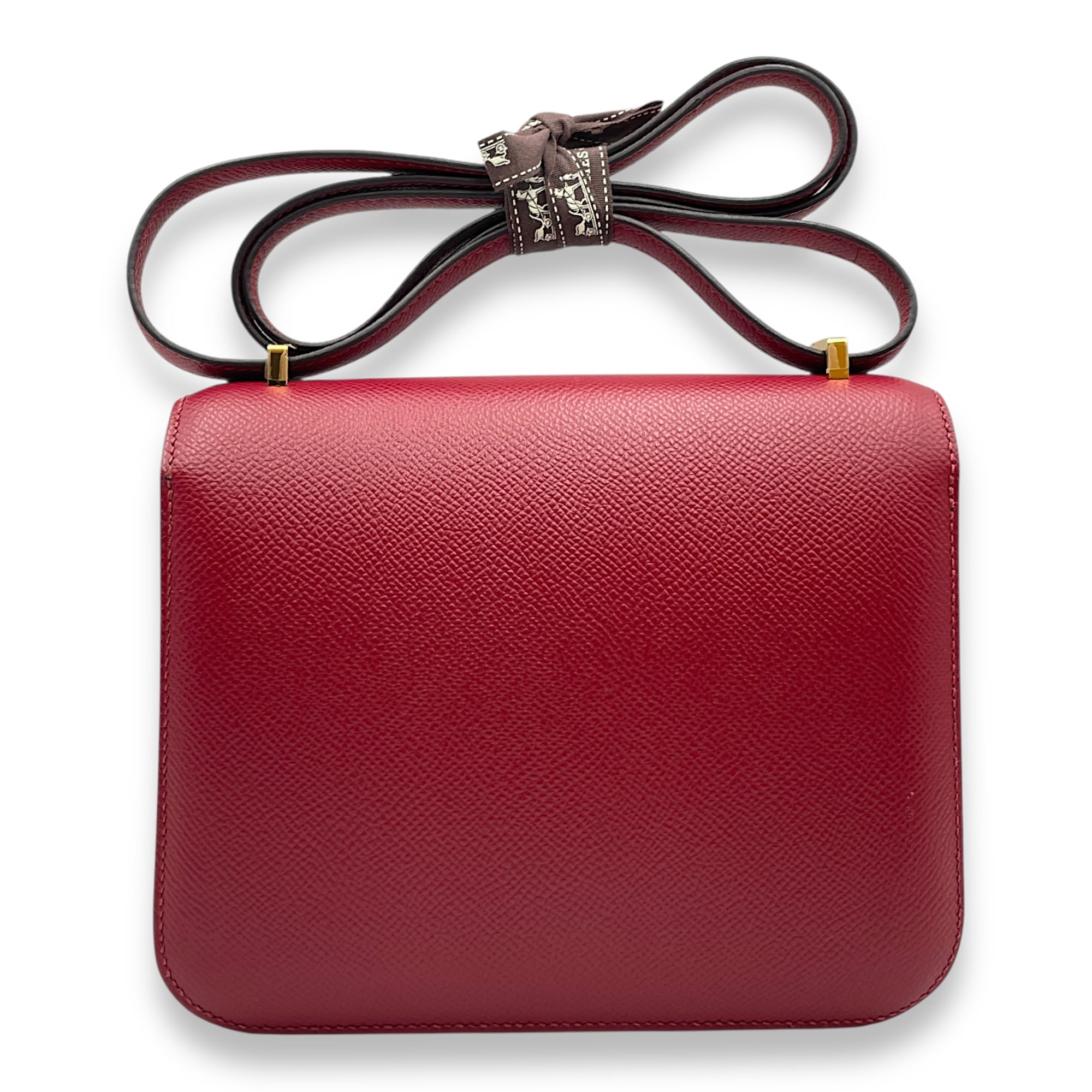 Constance 18 Rouge Grenat in Epsom, Gold hardware