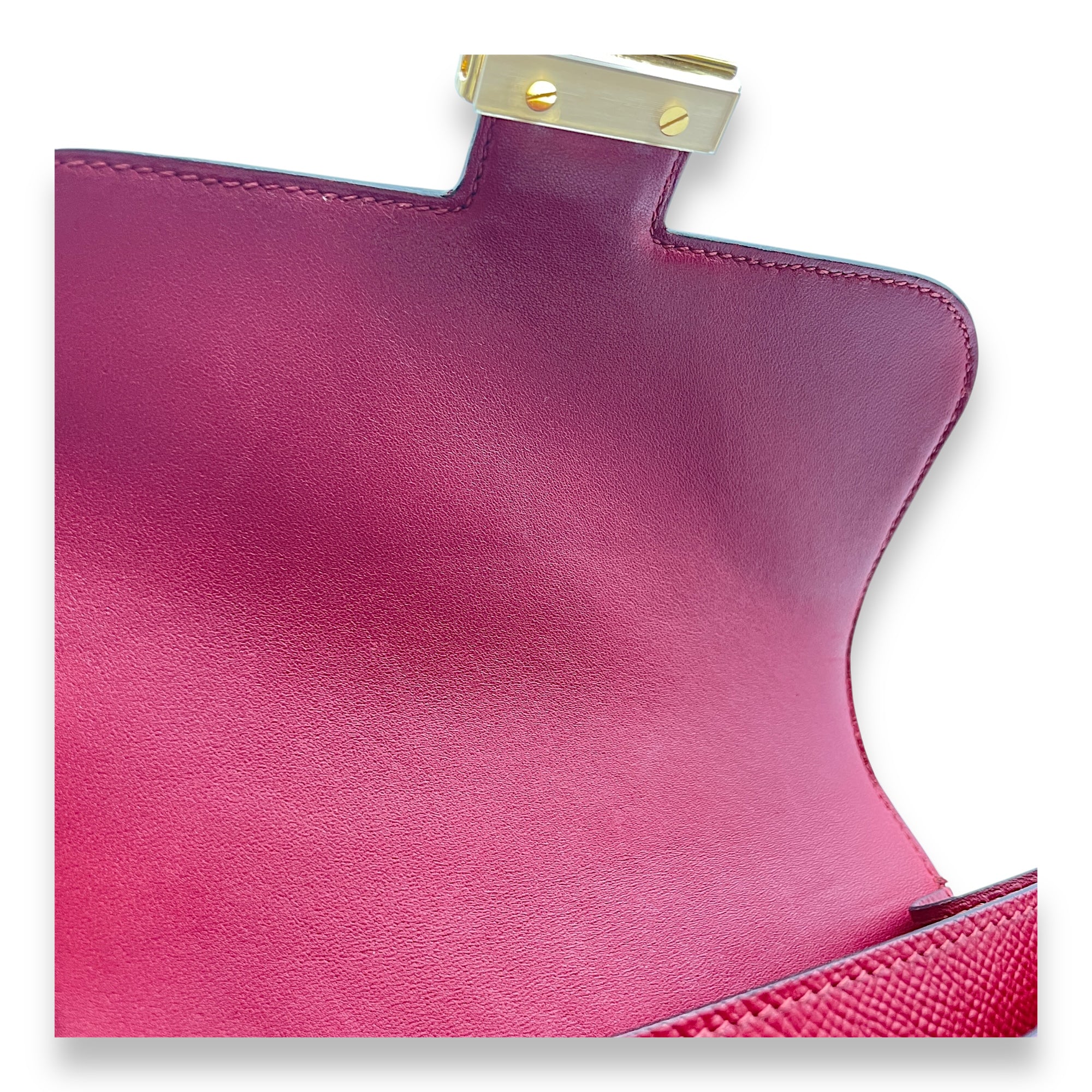 Constance 18 Rouge Grenat in Epsom, Gold hardware