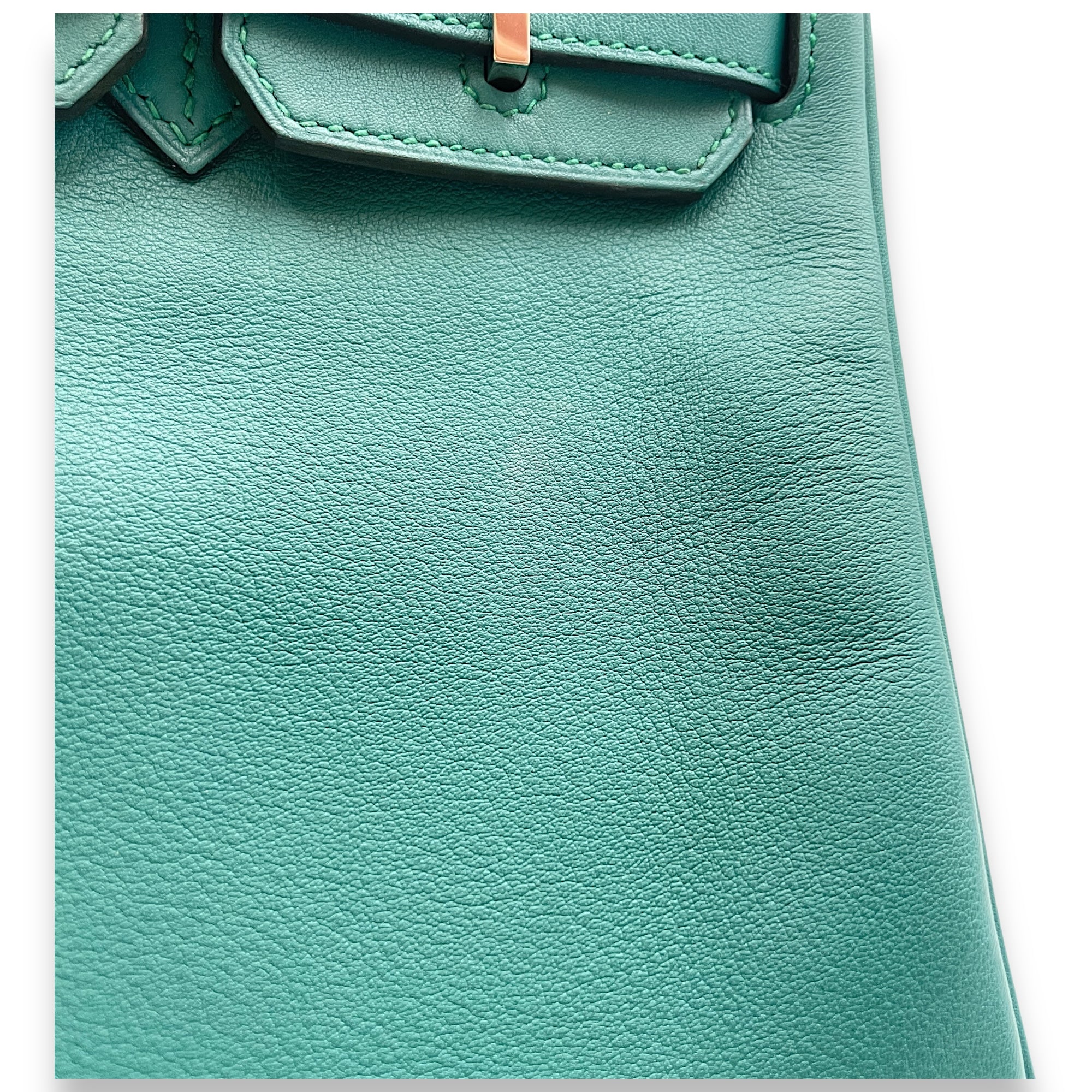 Birkin 25 Malachite in Swift, Palladium hardware