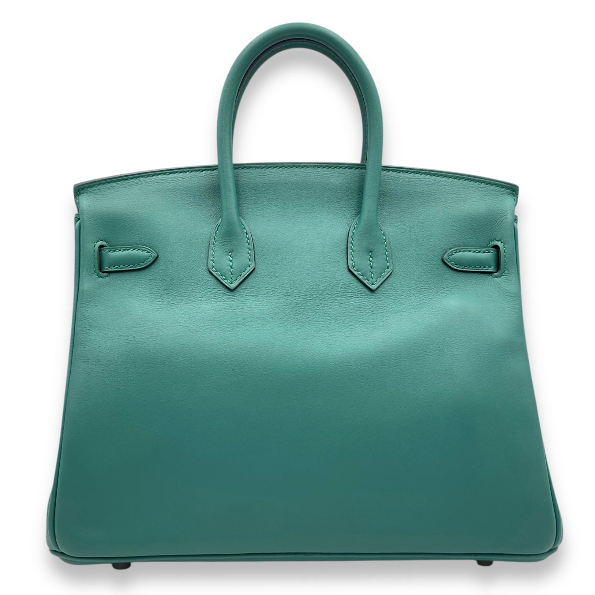 Birkin 25 Malachite in Swift, Palladium hardware