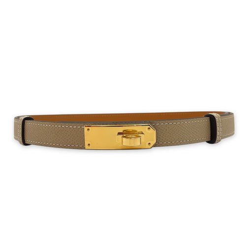 Kelly Pocket 18 Trench Belt in Epsom, Gold hardware