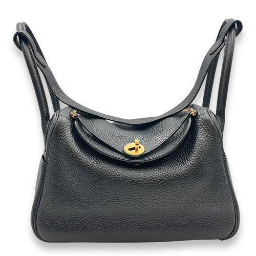 Lindy 26 Black in Clemence, Gold hardware