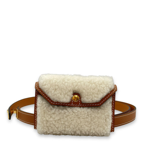 Kelly Pocket Teddy 18 Gold Belt in Epsom, Gold hardware