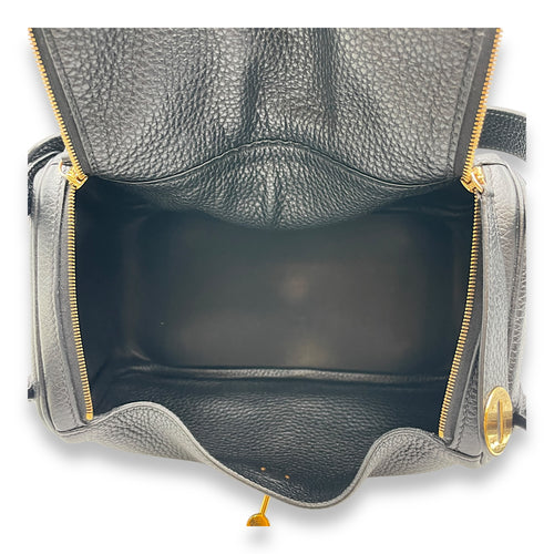 Lindy 26 Black in Clemence, Gold hardware