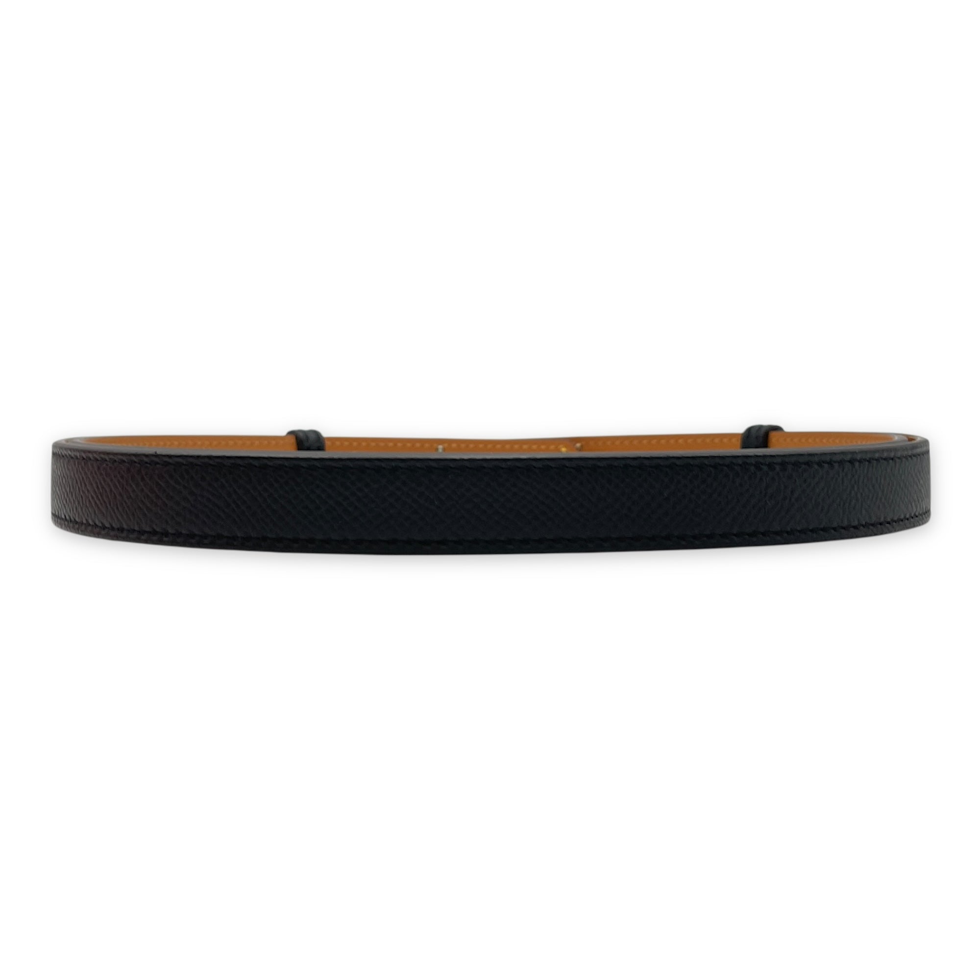 Kelly 18 Black Belt in Epsom, Rose Gold hardware