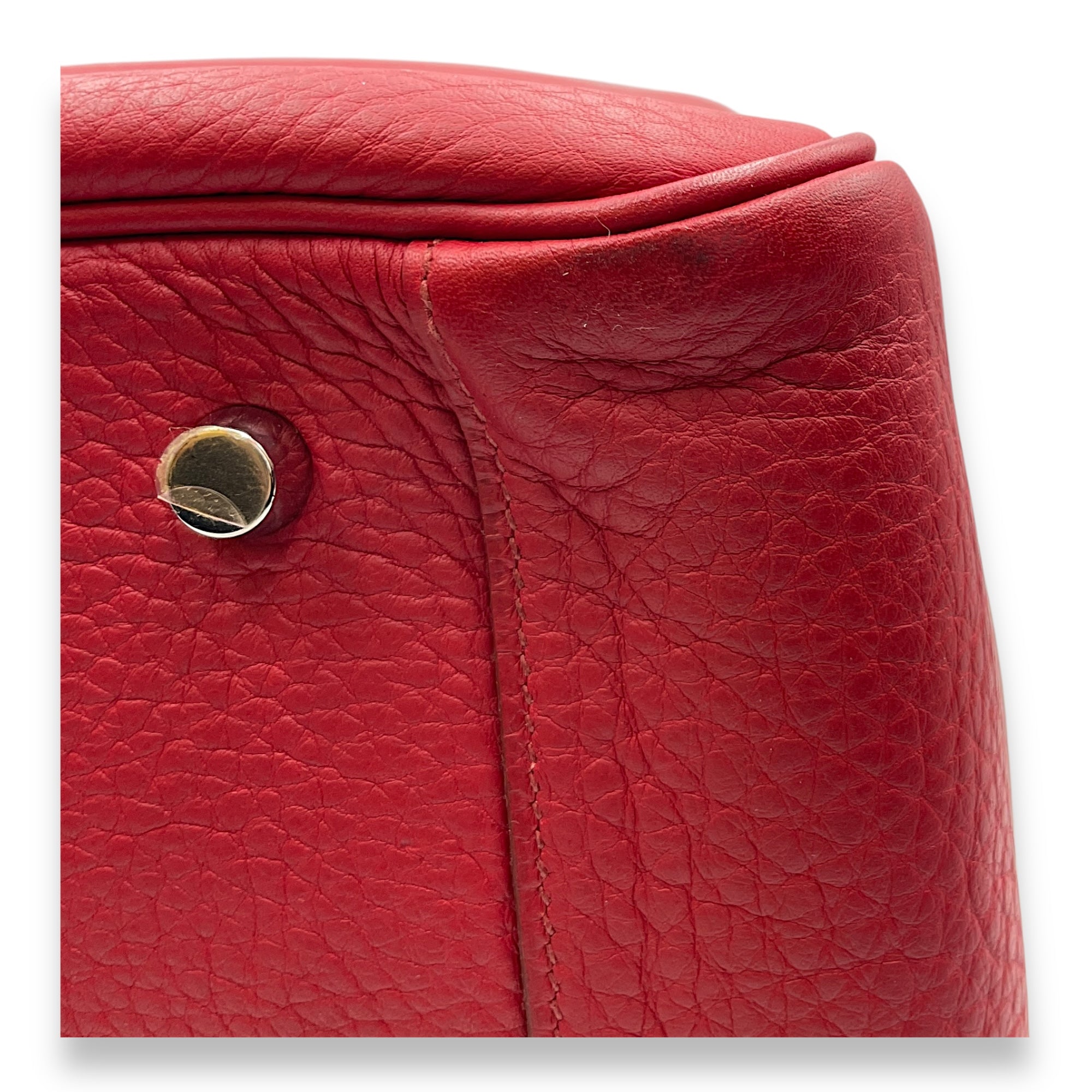 Lindy 34 Rouge Garance in Clemence, Palladium hardware