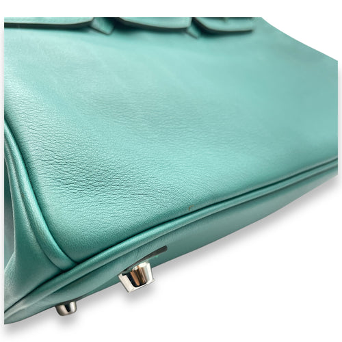 Birkin 25 Malachite in Swift, Palladium hardware