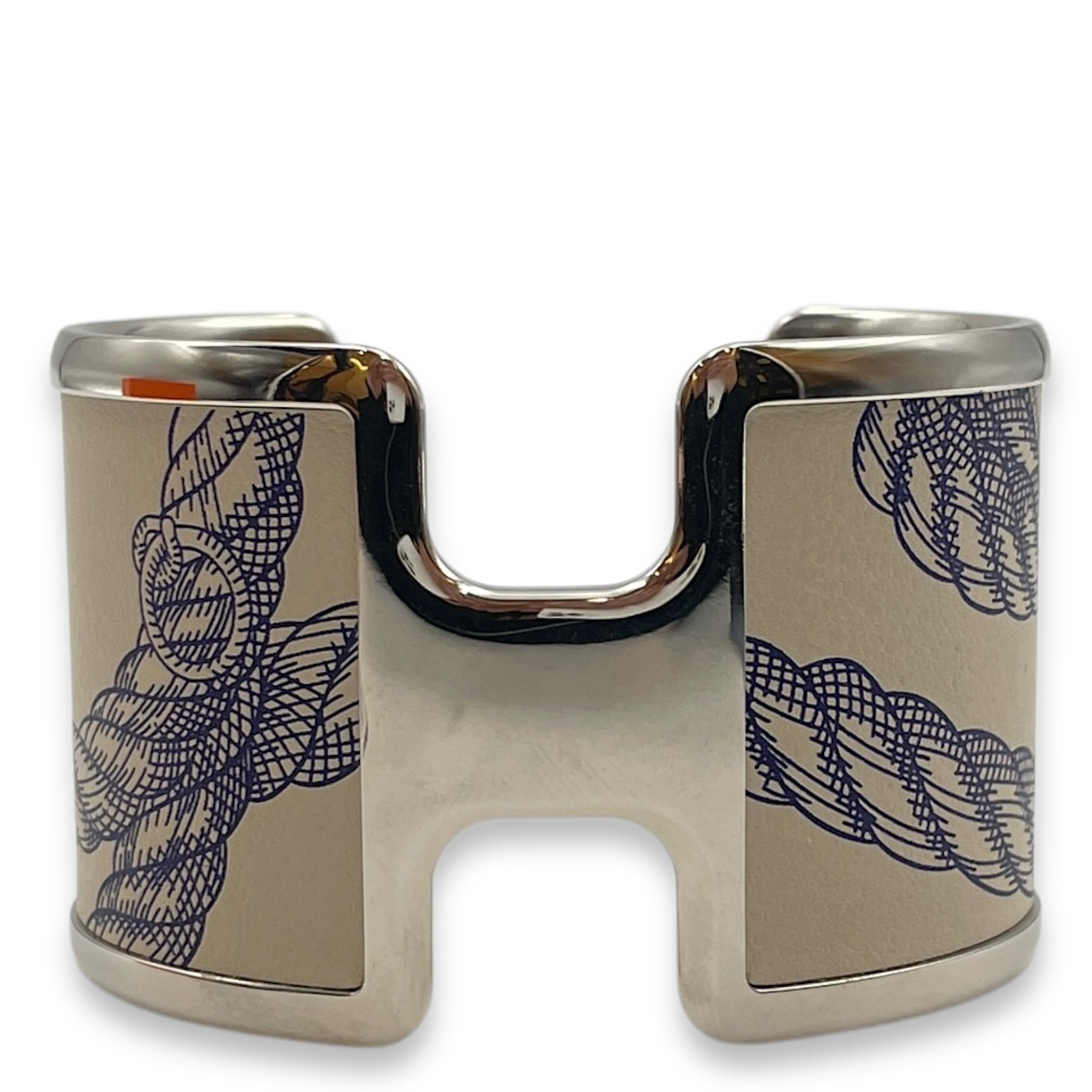 Olympic Blue Cuff Bracelet, Enamel hardware
