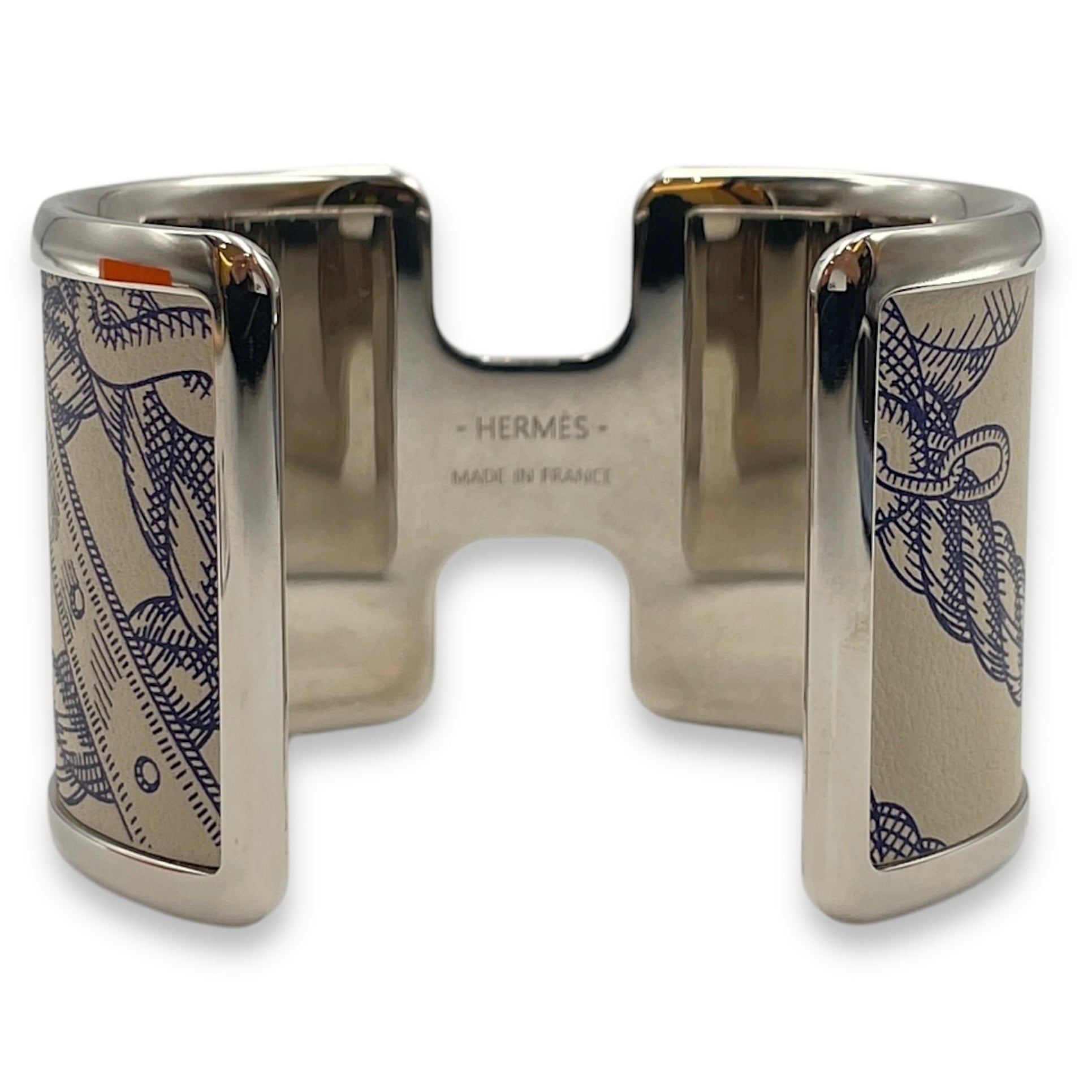 Olympic Blue Cuff Bracelet, Enamel hardware