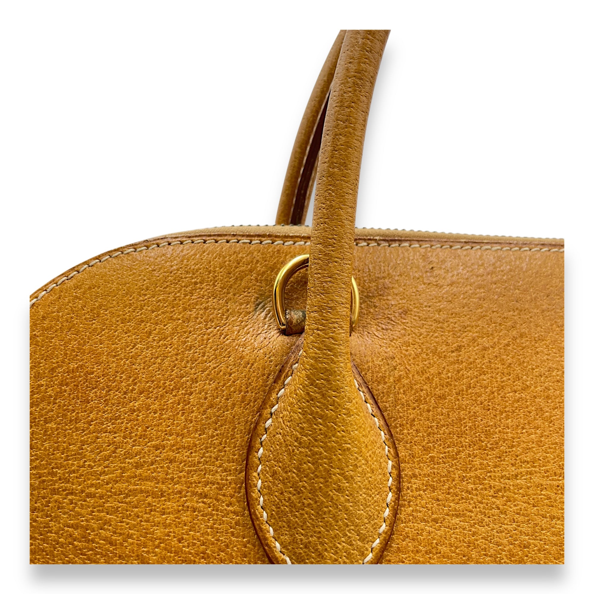 Bolide 35 Naturel in Veau Porc, Gold hardware