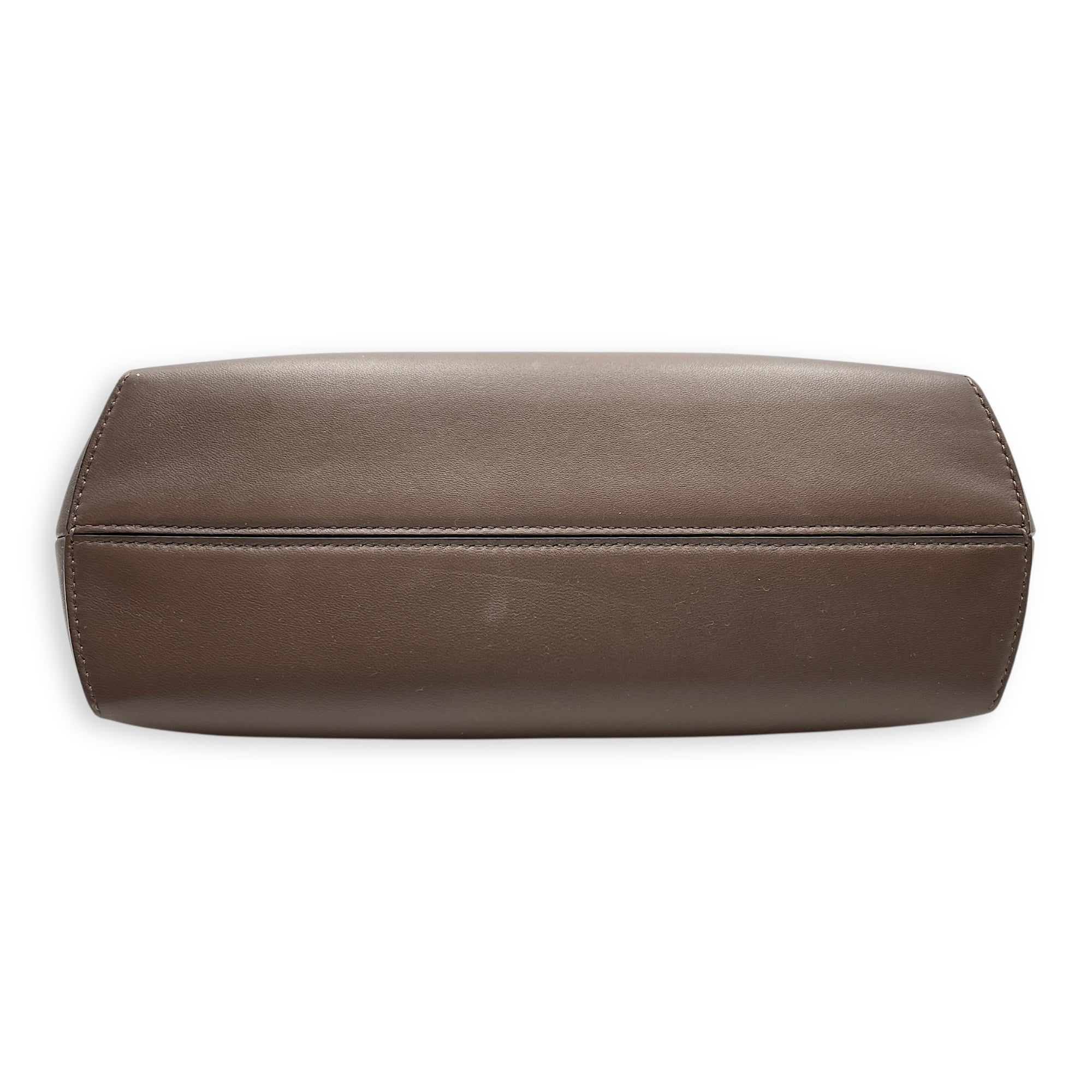 Fendi First Small Brown Shoulder Bag in Shiny Nappa, Gold hardware