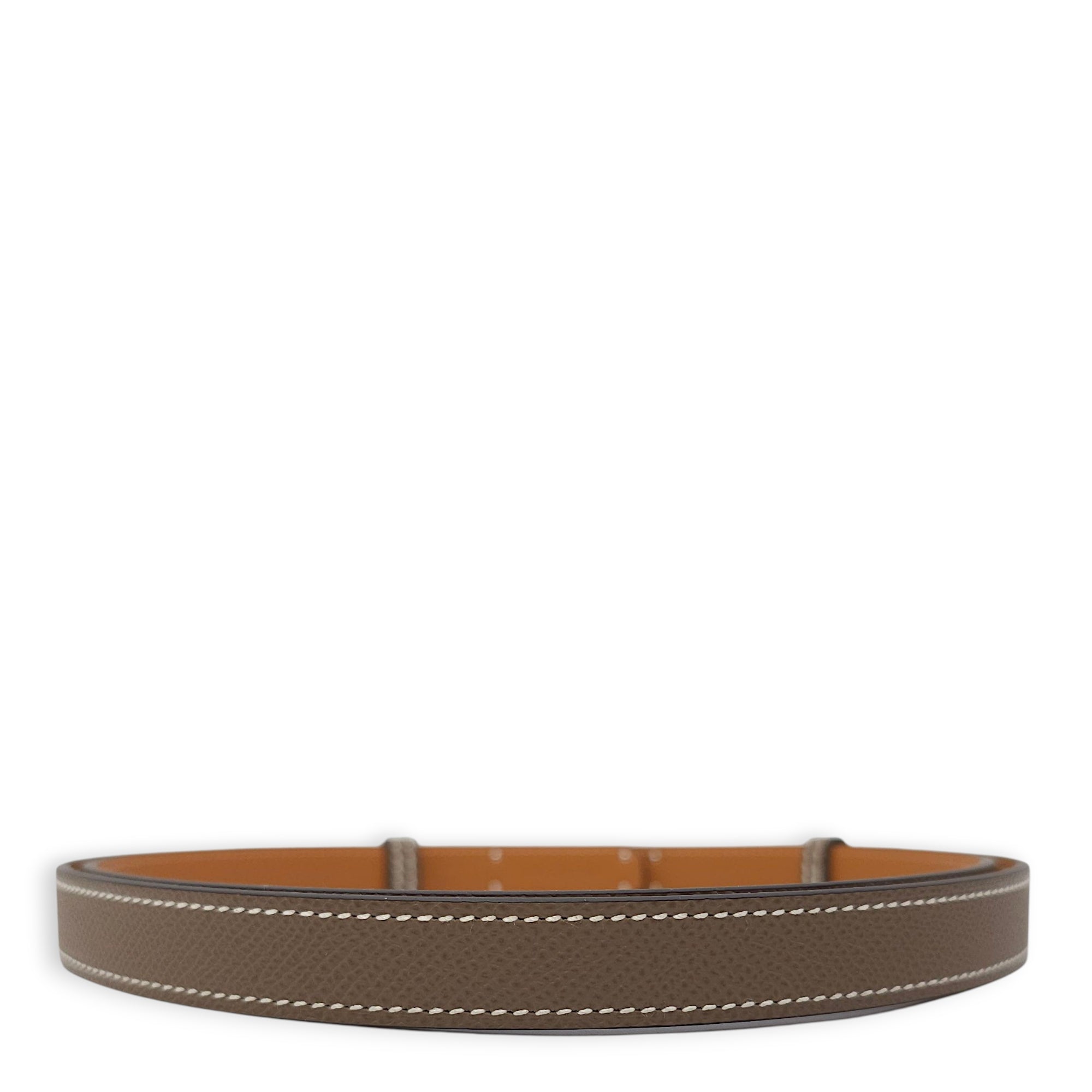 Kelly Pocket 18 Etoupe Belt in Epsom, Palladium hardware