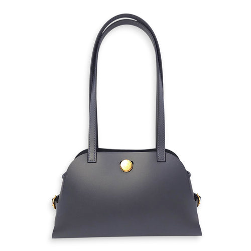 Tablier Sellier Ardoise in Vache Hunter/Swift/Toile, Gold hardware