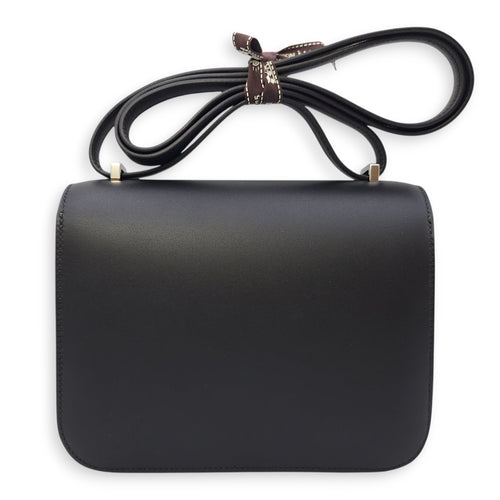 Constance Mirror 18 Noir/Beton in Monsieur/Matte Alligator, Palladium hardware