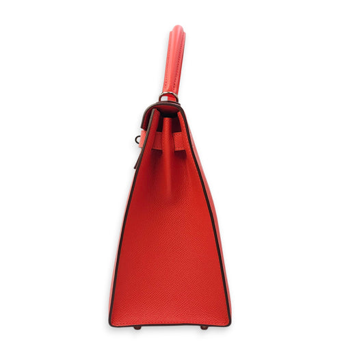 Sellier Kelly 28 Rose Jaipur in Epsom, Palladium hardware