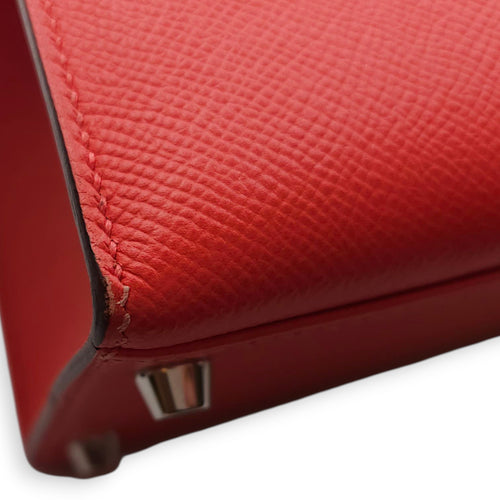 Sellier Kelly 28 Rose Jaipur in Epsom, Palladium hardware