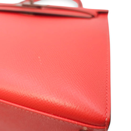 Sellier Kelly 28 Rose Jaipur in Epsom, Palladium hardware