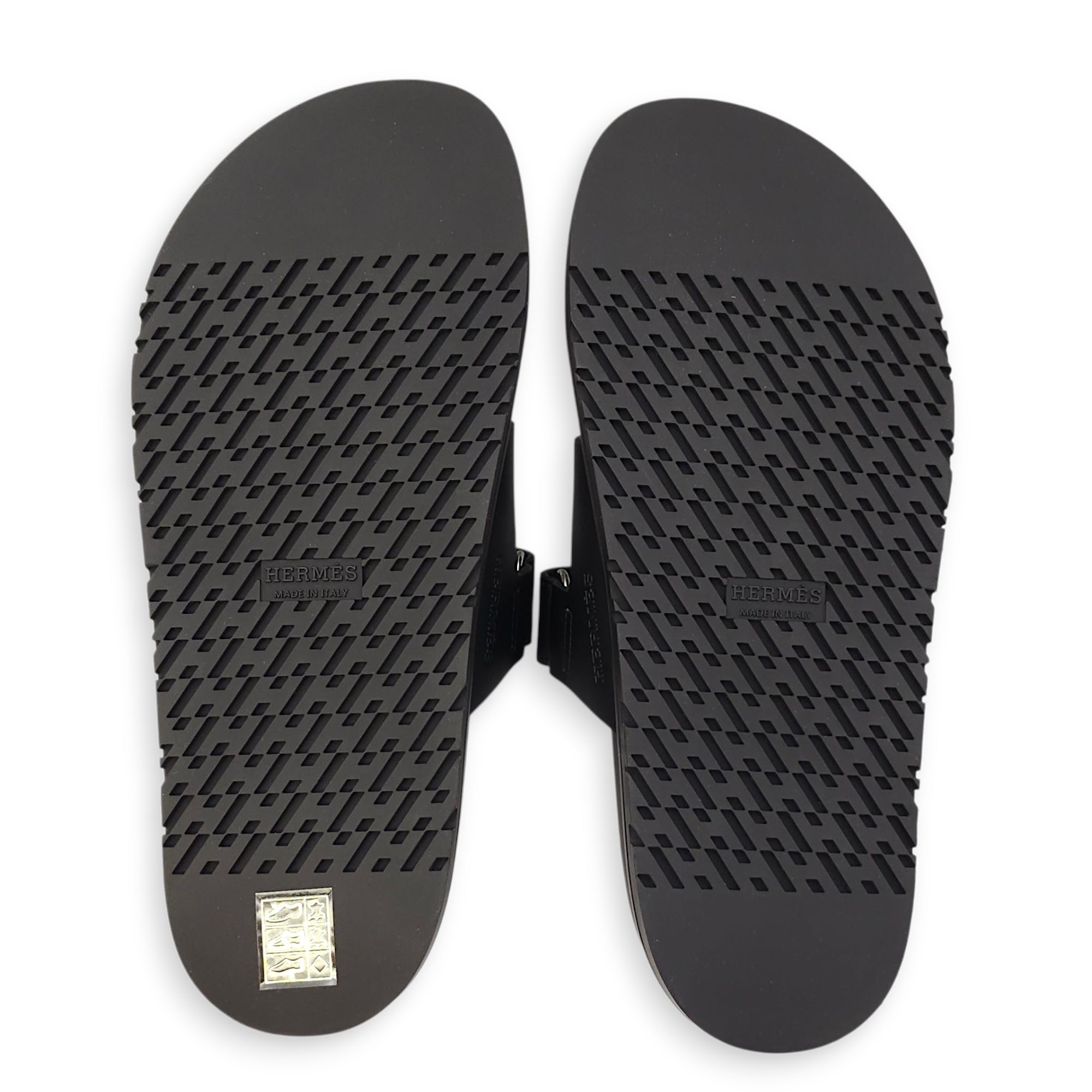 Chypre 38 Black Sandal in Calfskin