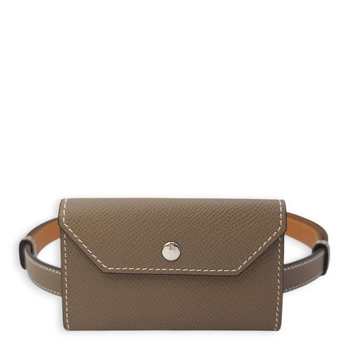 Kelly Pocket 18 Etoupe Belt in Epsom, Palladium hardware