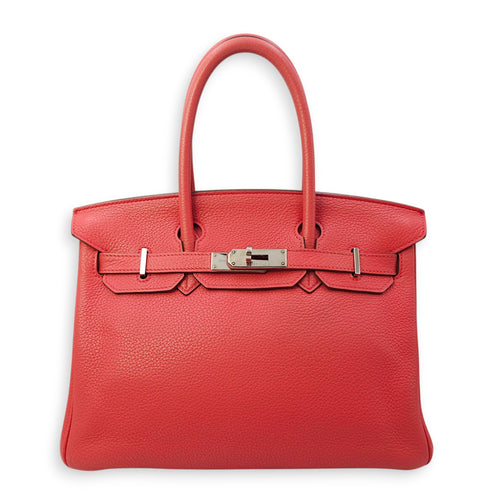 Birkin 30 Bougainvillier in Clemence, Palladium hardware