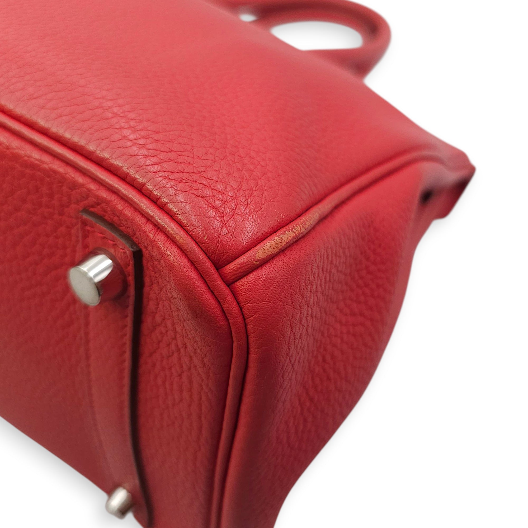 Birkin 30 Bougainvillier in Clemence, Palladium hardware