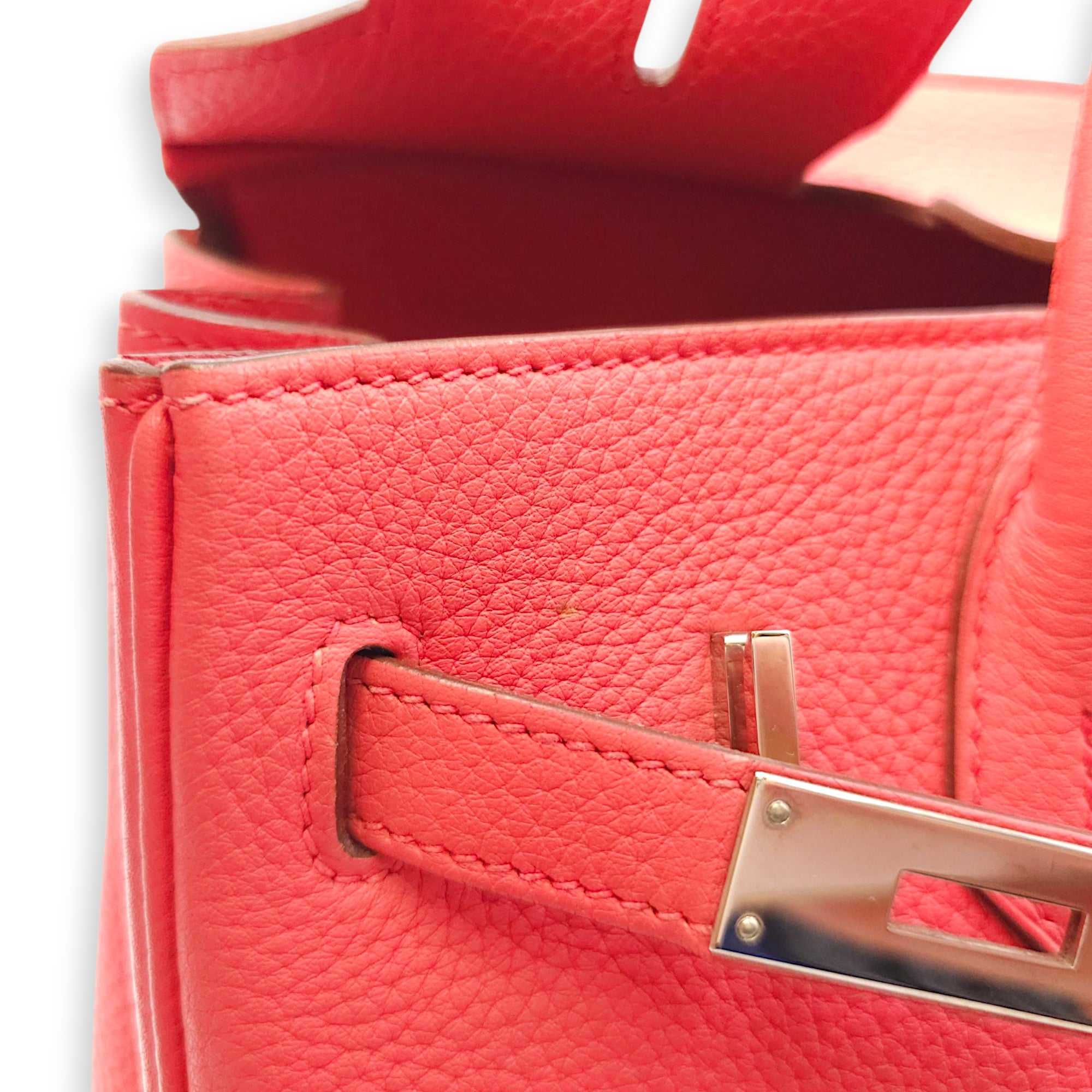 Birkin 30 Bougainvillier in Clemence, Palladium hardware