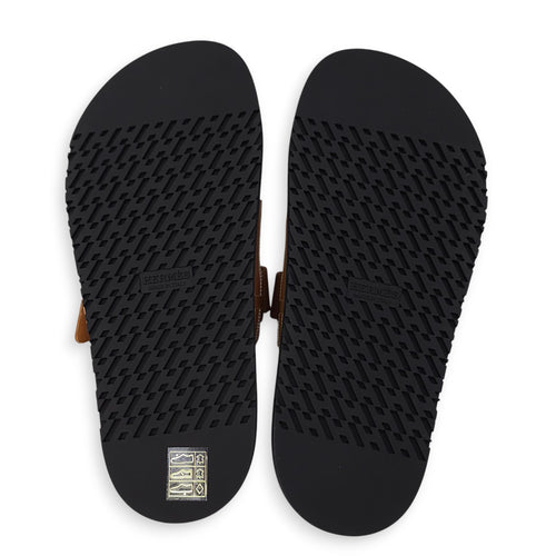 Chypre Brode 38 Naturel Sandals in Calfskin