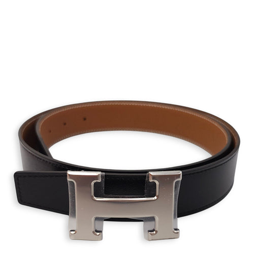 H 32mm x 85cm Gold/Noir Belt Kit in Togo/Box, Palladium hardware