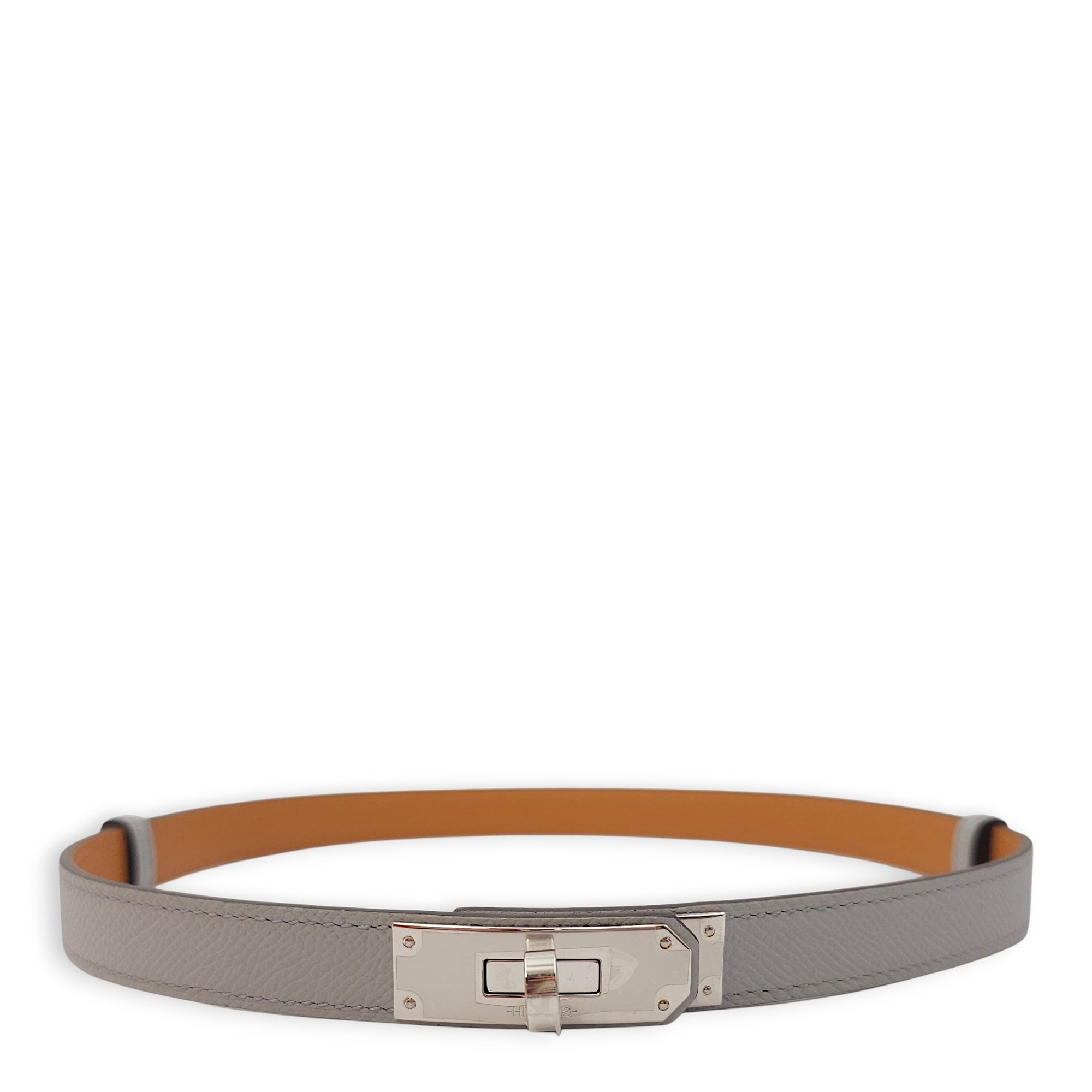 Kelly 18 Blue Glacier Belt in Epsom, Palladium hardware