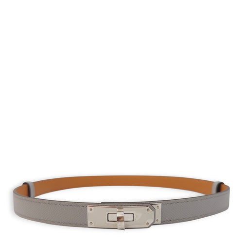 Kelly 18 Blue Glacier Belt in Epsom, Palladium hardware