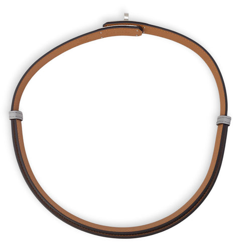 Kelly 18 Blue Glacier Belt in Epsom, Palladium hardware