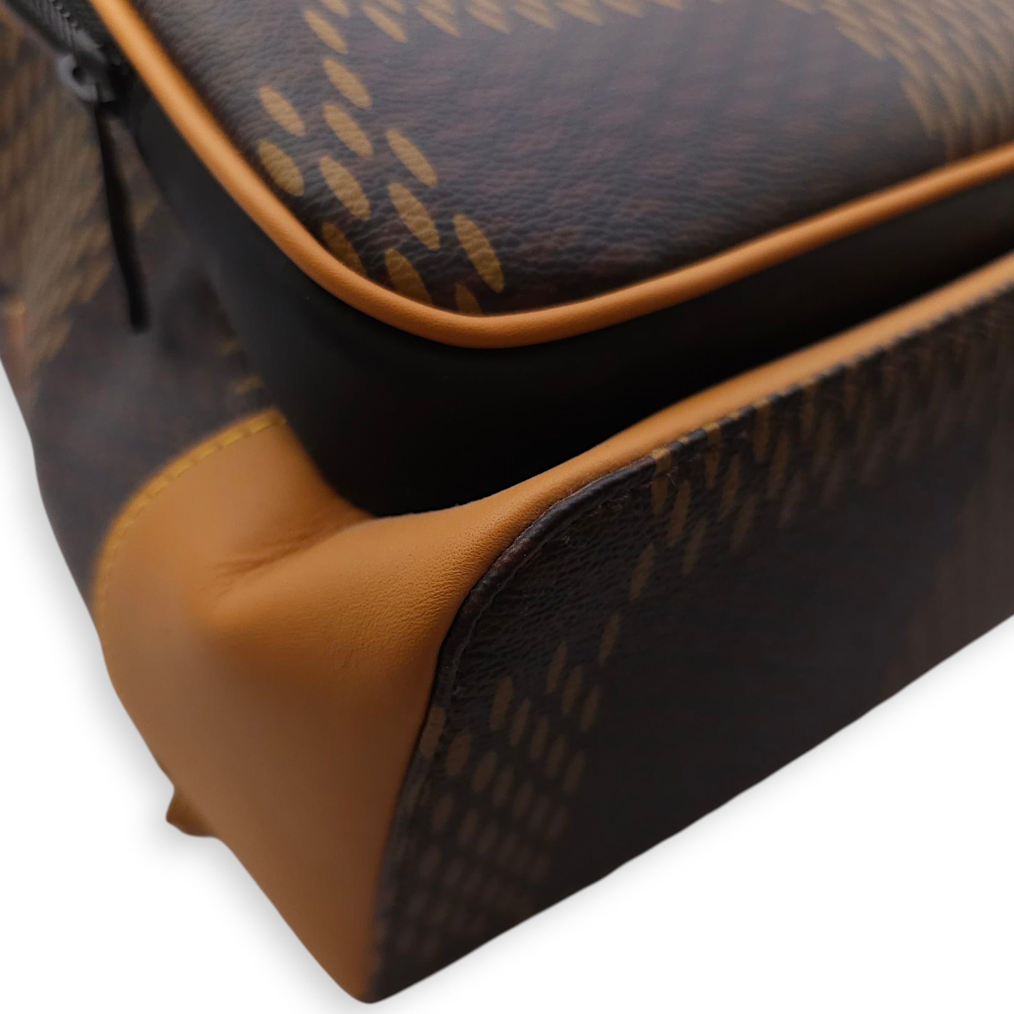 Nigo Campus Brown Backpack in Canvas, Gunmetal hardware