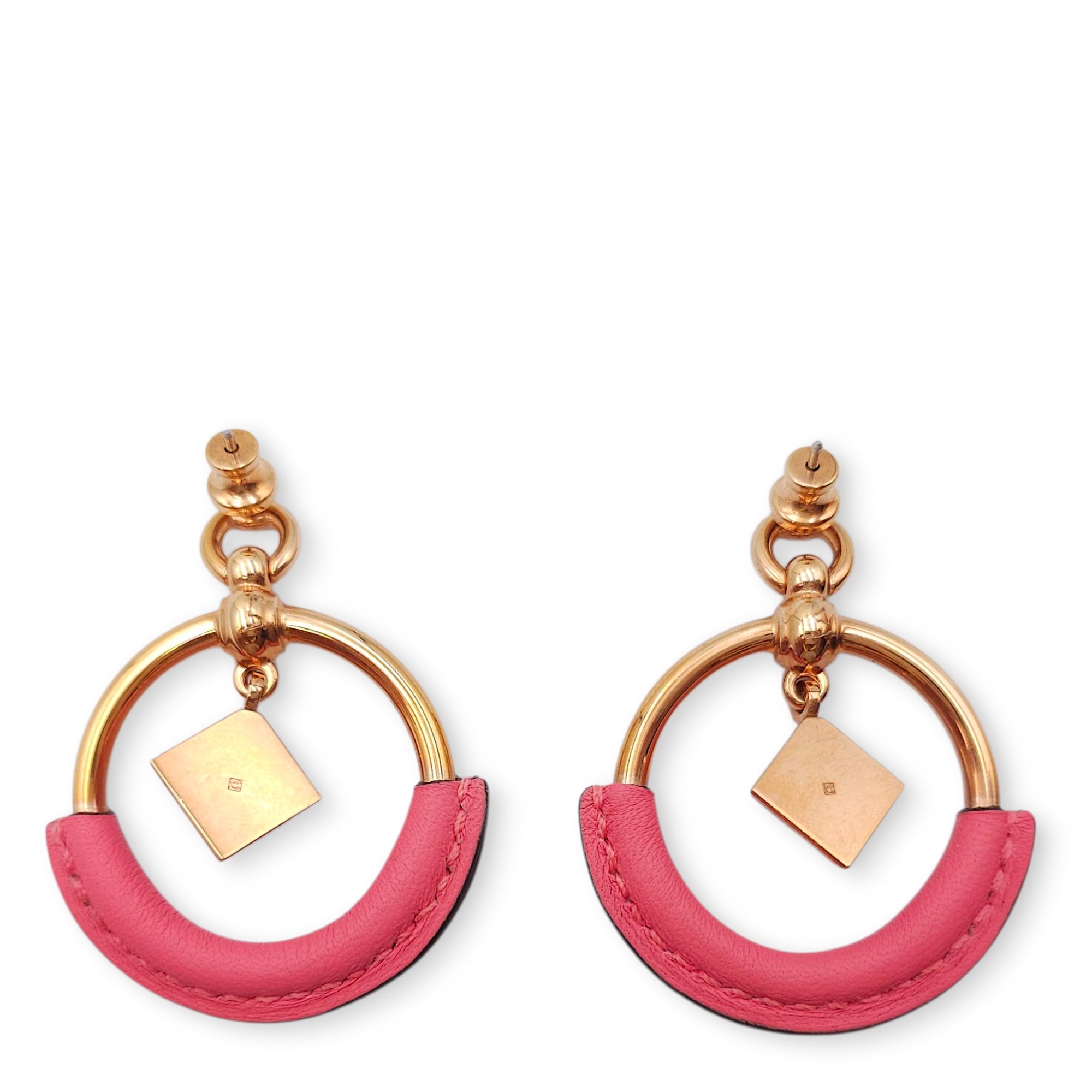 Loop Medor Small Model Rose Azalee Earrings in Swift, Rose Gold hardware