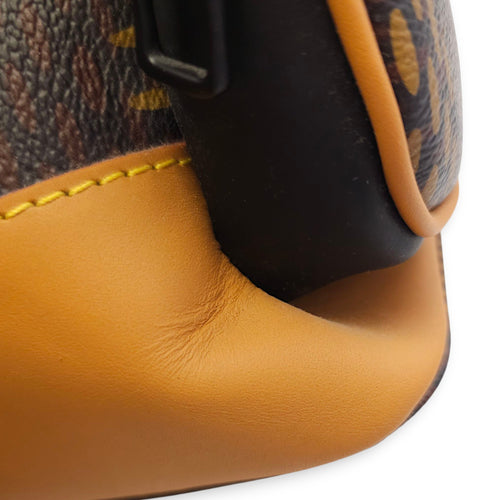 Nigo Campus Brown Backpack in Canvas, Gunmetal hardware