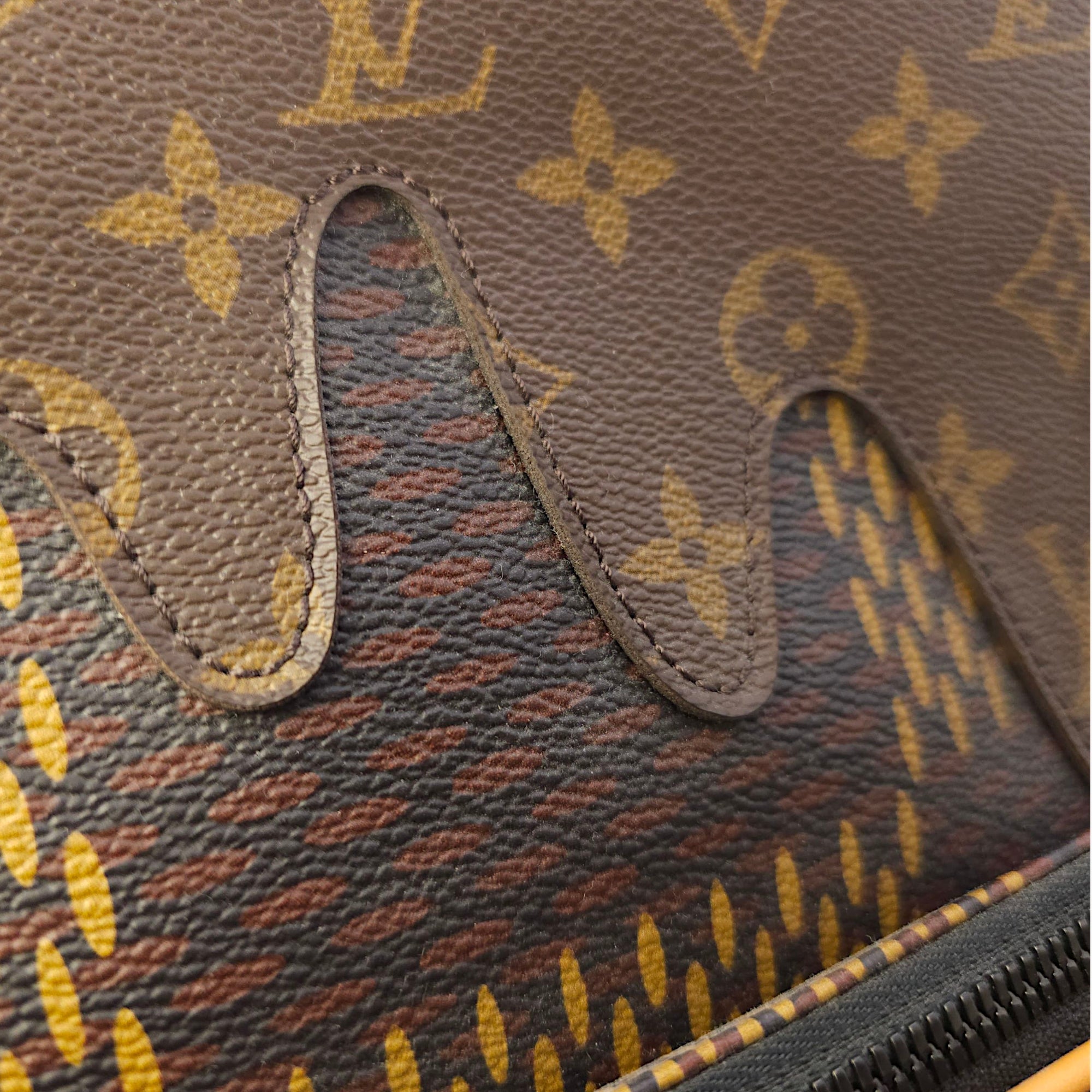 Nigo Campus Brown Backpack in Canvas, Gunmetal hardware