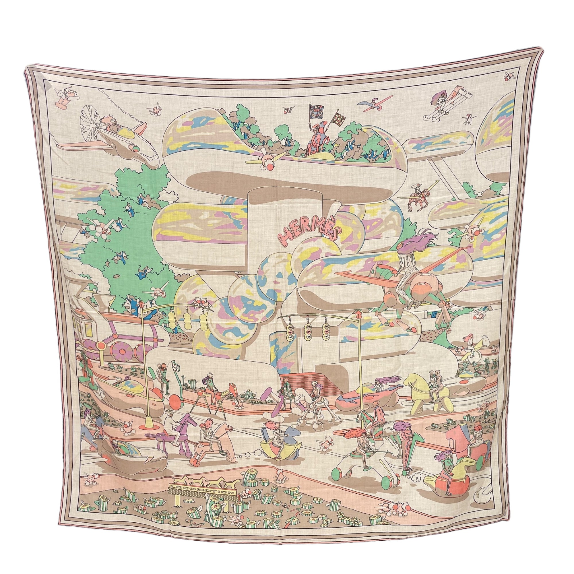 Locomotion 140 Gris/Rose Shawl