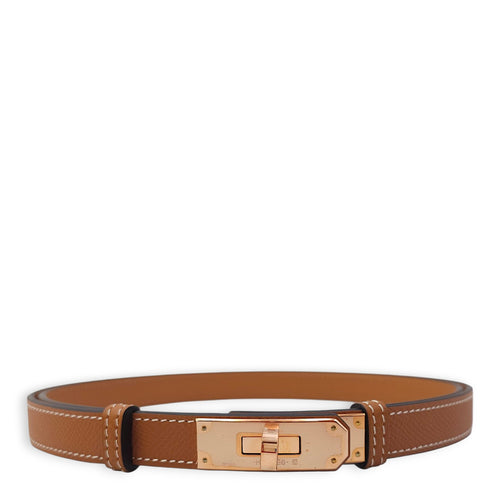 Kelly 18 Gold Belt in Epsom, Rose Gold hardware