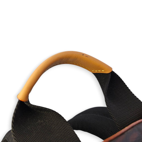 Nigo Campus Brown Backpack in Canvas, Gunmetal hardware