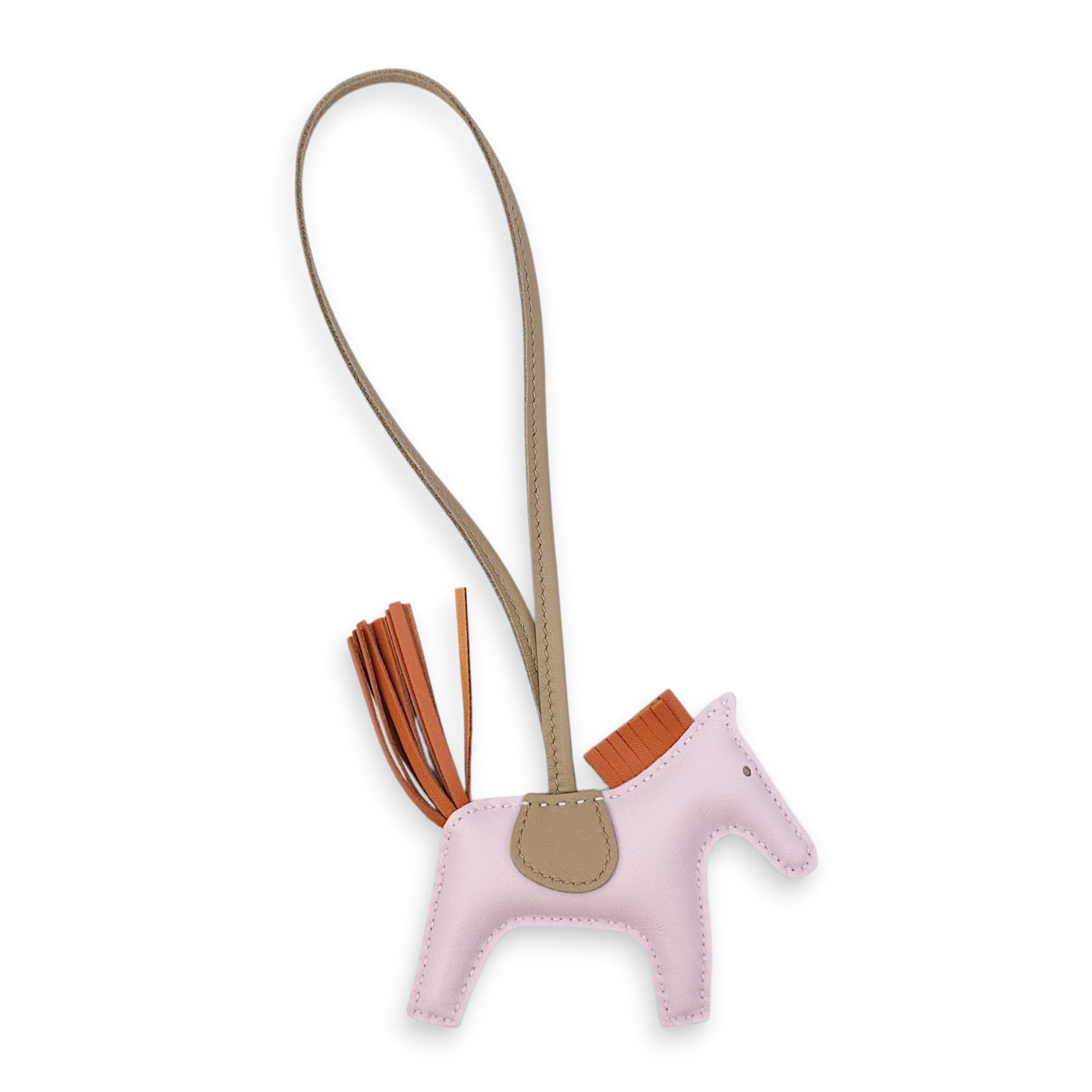 Rodeo PM Mauve Pale/Pain d'epice/Beige Marfa Charm in Swift