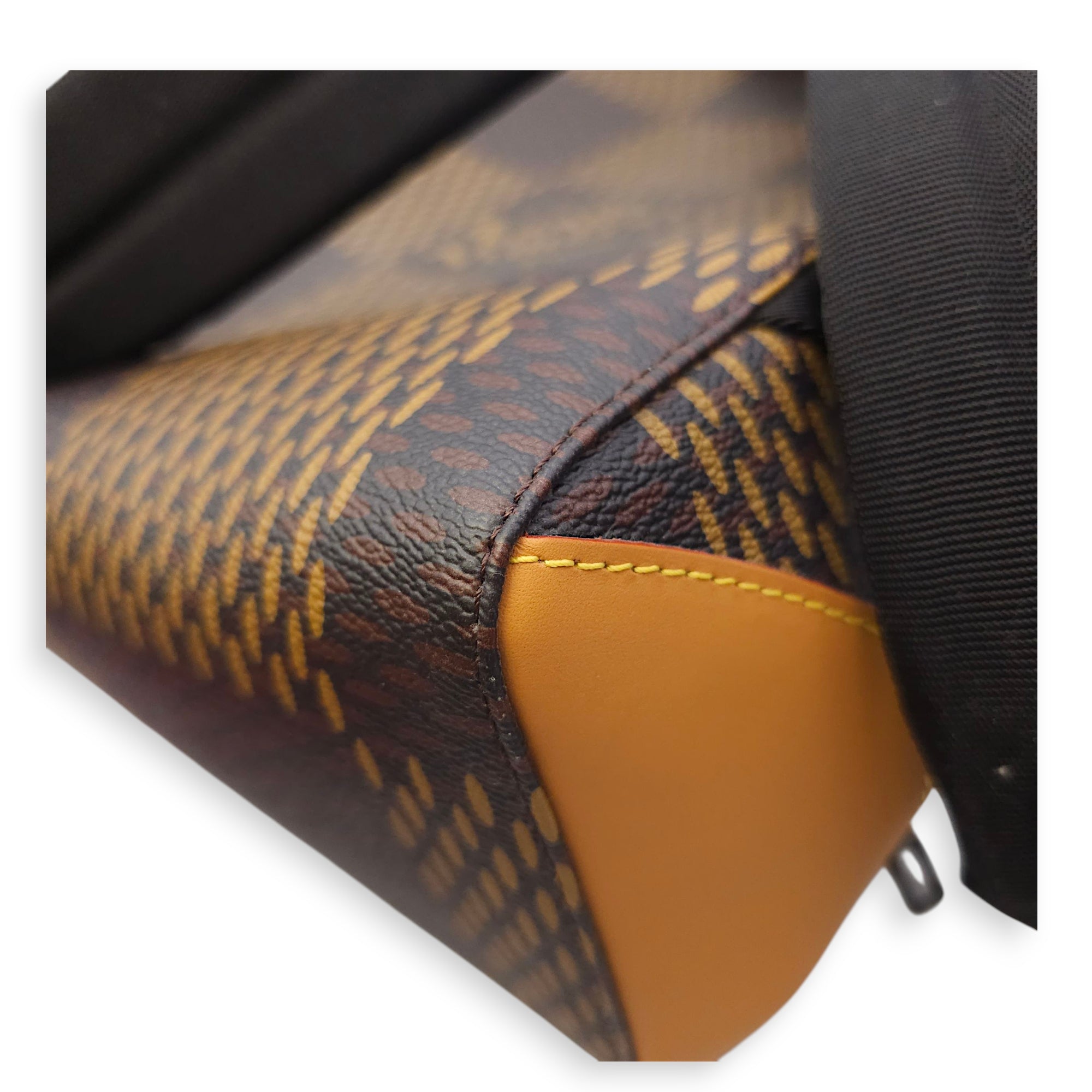 Nigo Campus Brown Backpack in Canvas, Gunmetal hardware