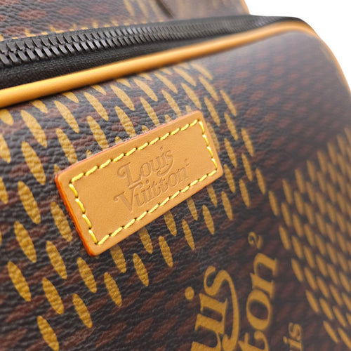 Nigo Campus Brown Backpack in Canvas, Gunmetal hardware