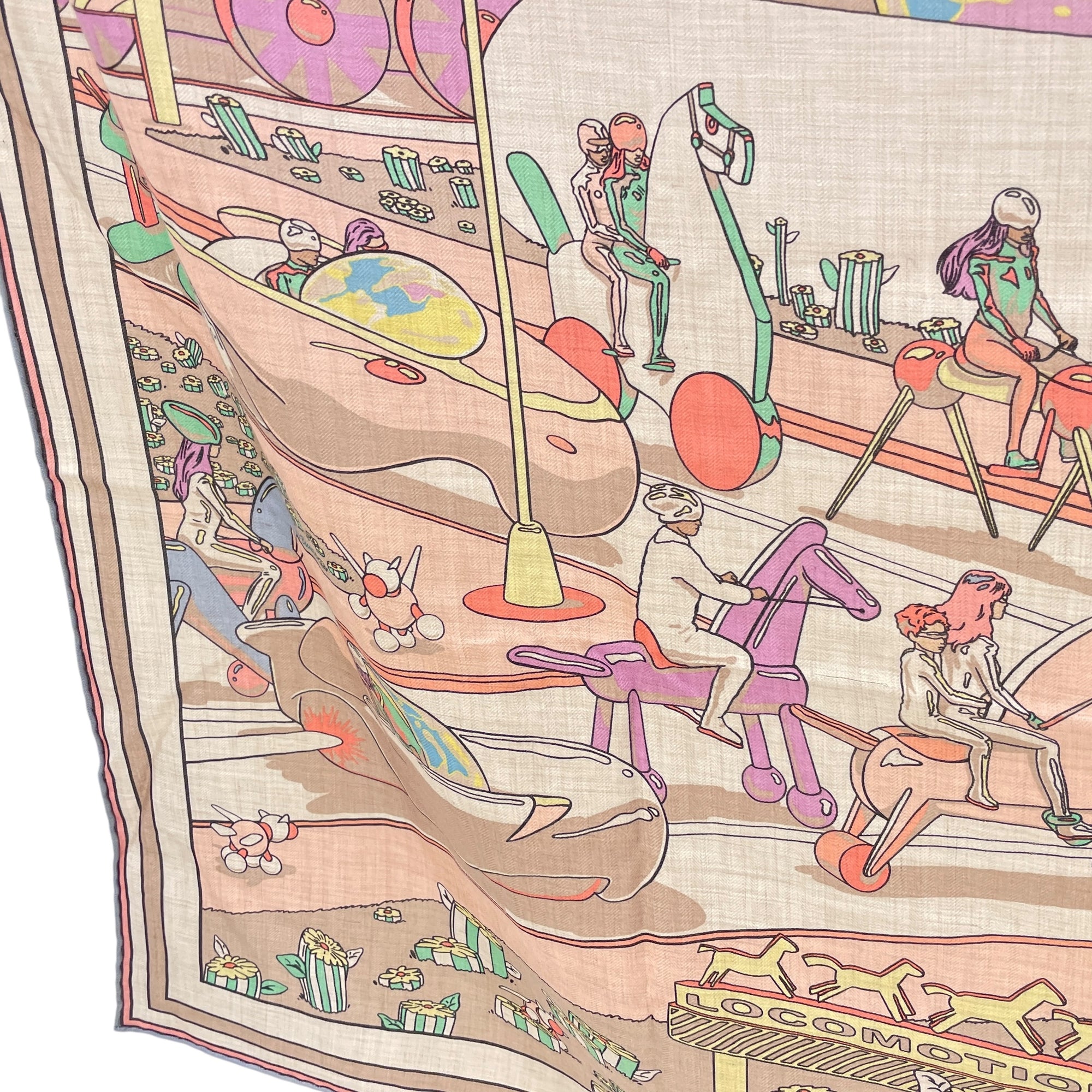 Locomotion 140 Gris/Rose Shawl