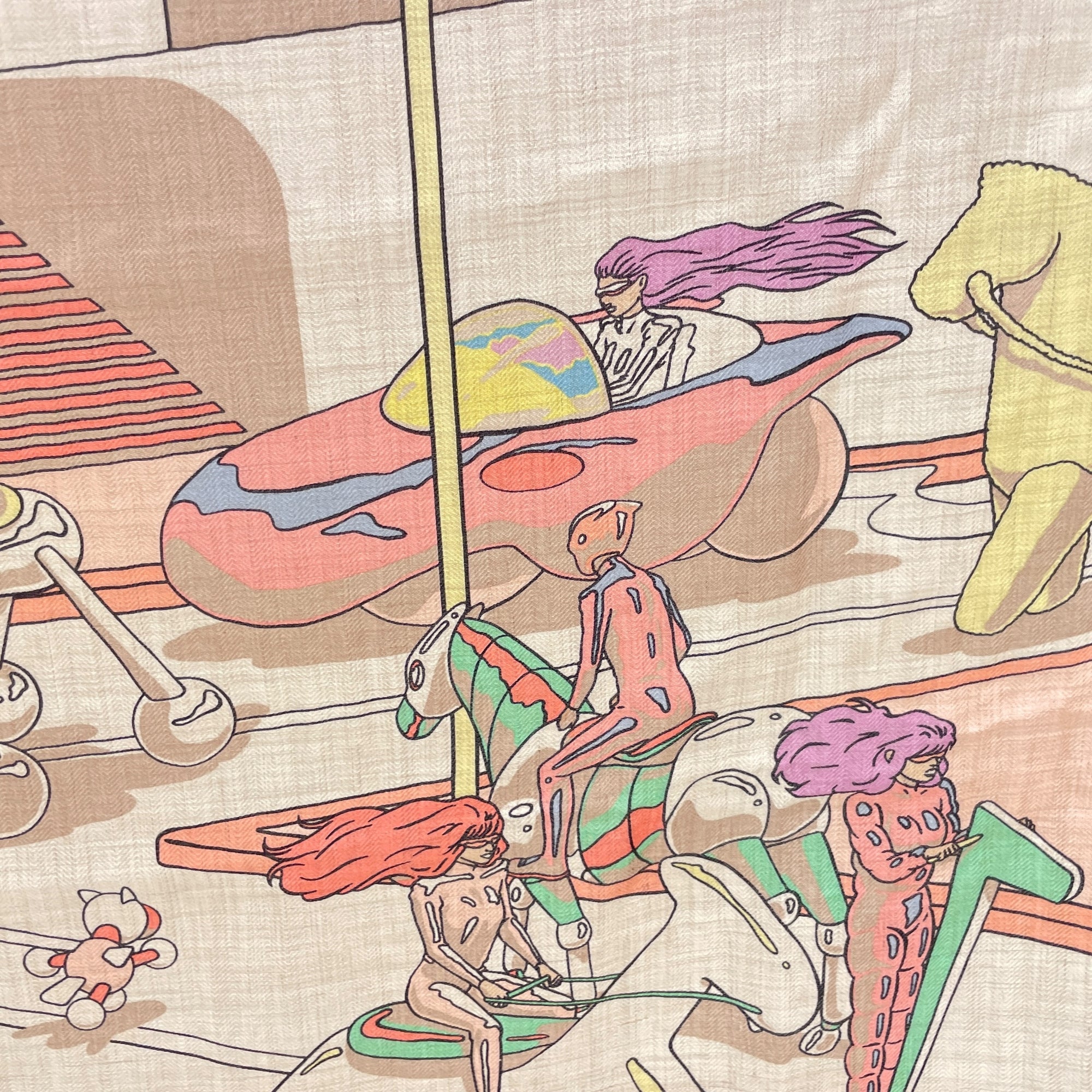 Locomotion 140 Gris/Rose Shawl