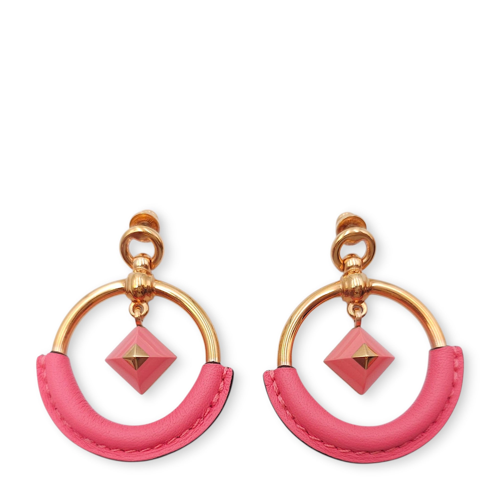 Loop Medor Small Model Rose Azalee Earrings in Swift, Rose Gold hardware