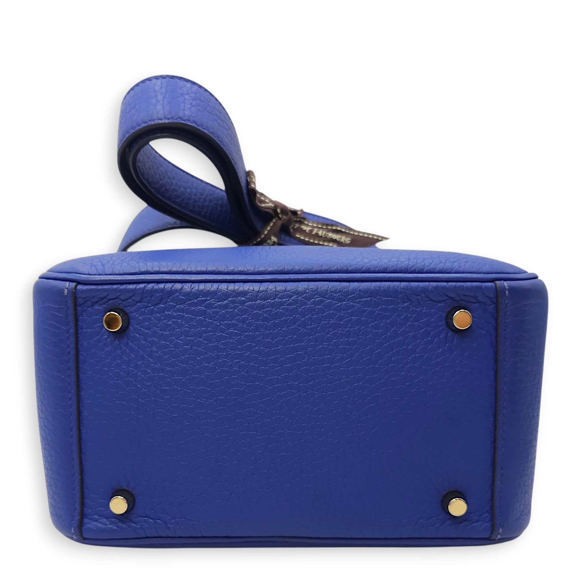 Lindy Mini Blue Royal in Clemence, Gold hardware
