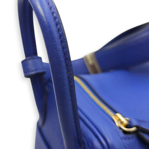 Lindy Mini Blue Royal in Clemence, Gold hardware