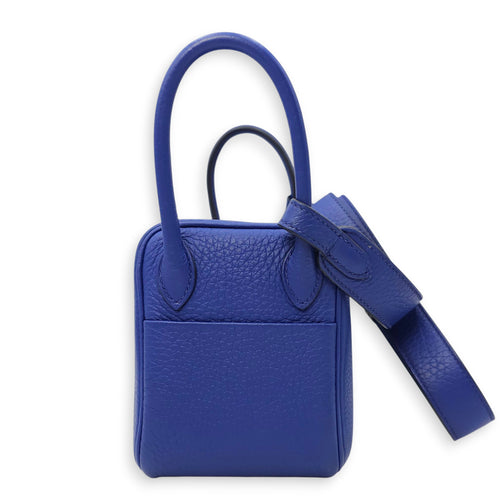 Lindy Mini Blue Royal in Clemence, Gold hardware