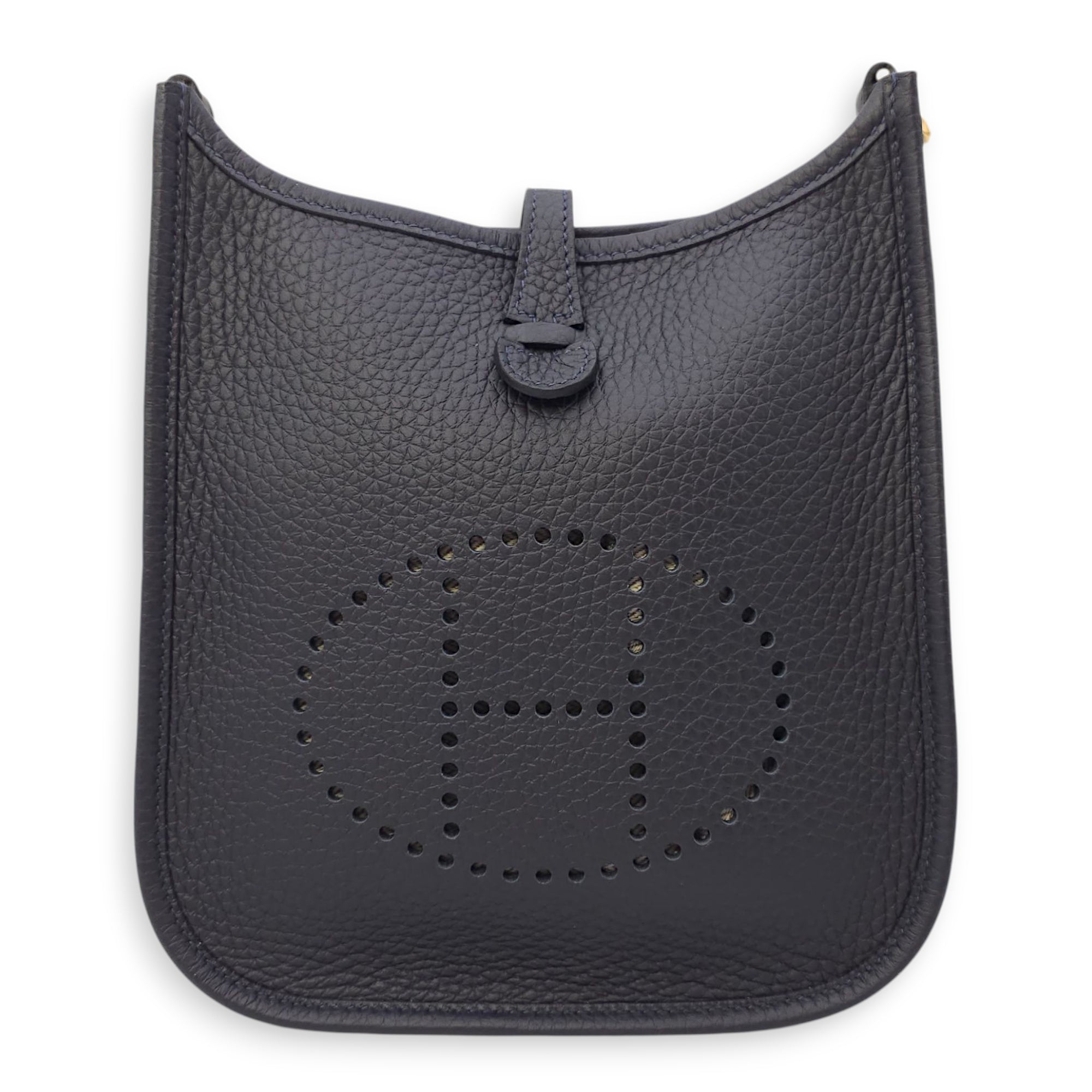 Evelyne Mini Caban in Clemence, Gold hardware