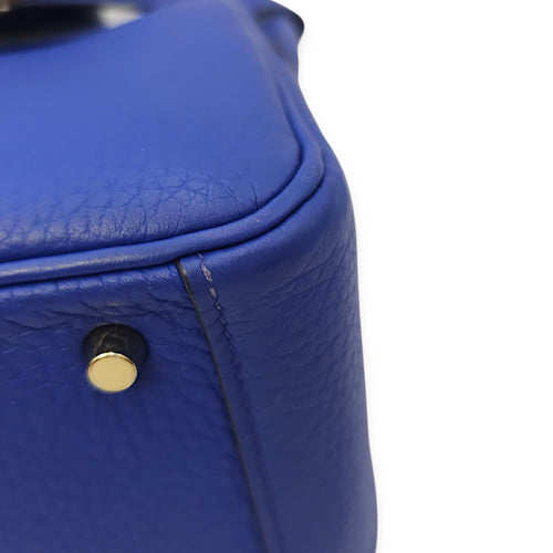 Lindy Mini Blue Royal in Clemence, Gold hardware